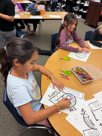 students making a hat