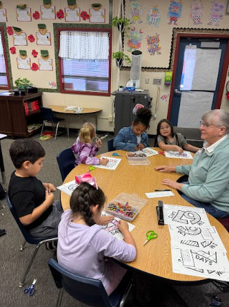 students making a hat