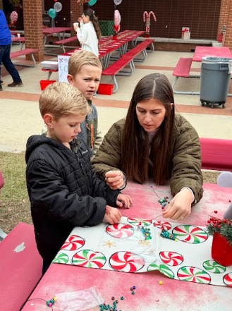 families working on a craft