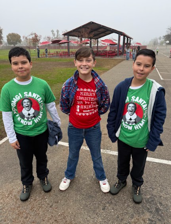 students dress as favorite holiday movie characters