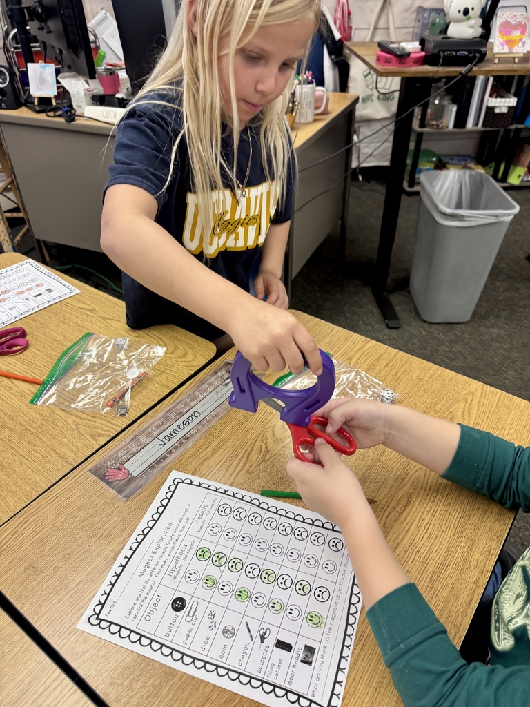 students with magnet