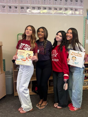 readers posing with books