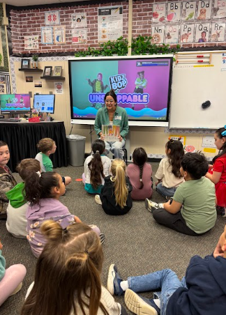 Celebrity readers reading books to students
