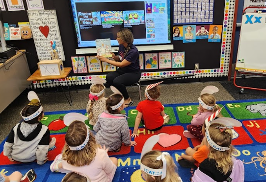 Celebrity readers reading books to students