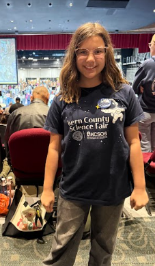 student at science fair