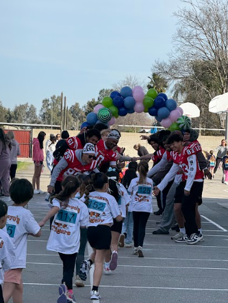 students going through a tunnel
