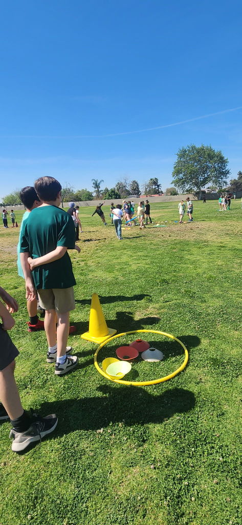 students on the field playing a game