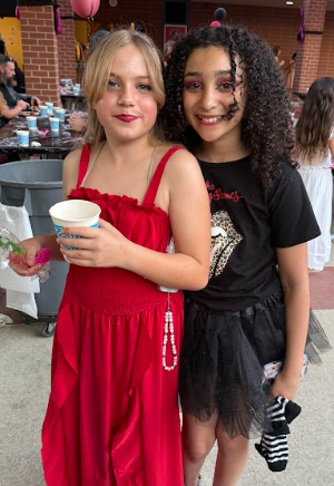 girls dressed up for the dance