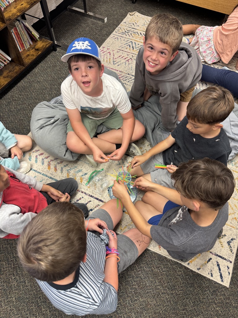 students gathered to play games