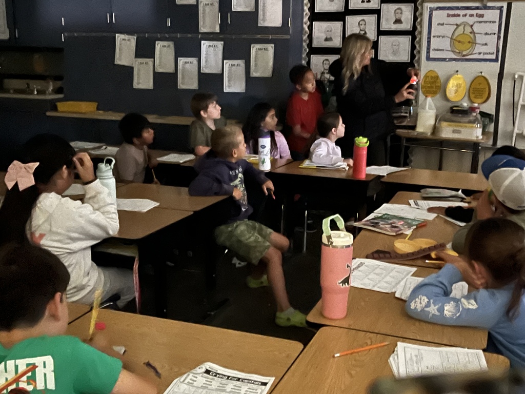 class observing eggs