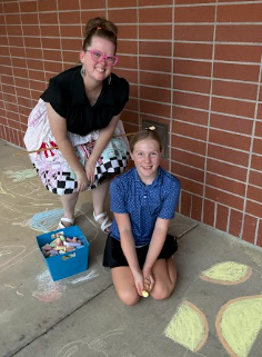 art teacher and student