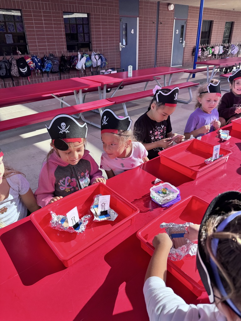 students checking if boats are floating or sinking