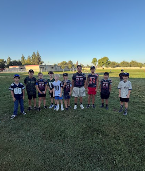 students wearing sports jerseys