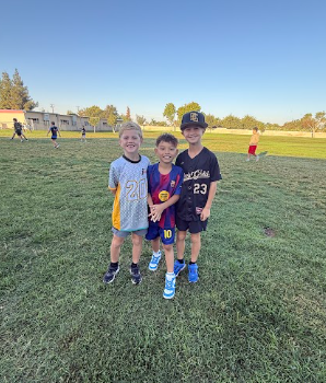 students wearing sports jerseys
