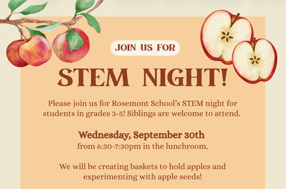 September 30th STEM Night