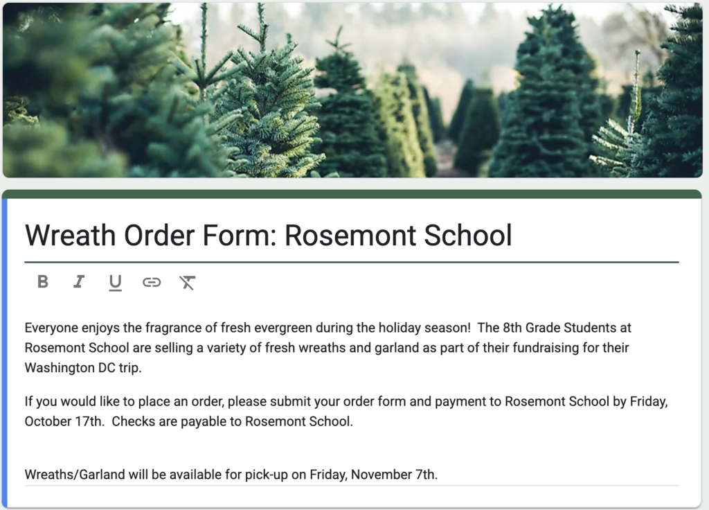 Wreath Order