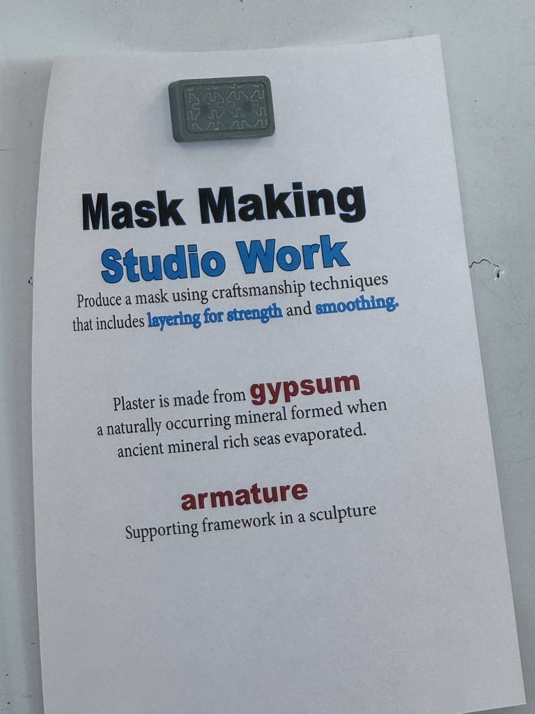 7th grd art students