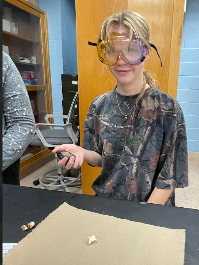 Mrs Pliska's STEM class making popcorn