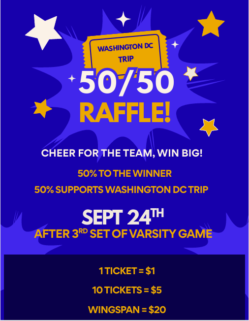 Washington DC Trip 50/50 raffle