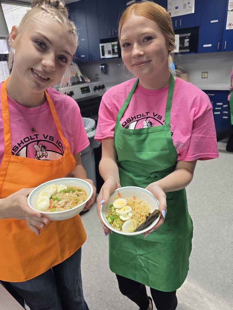 World of Food Students showing of Ramen bowls.