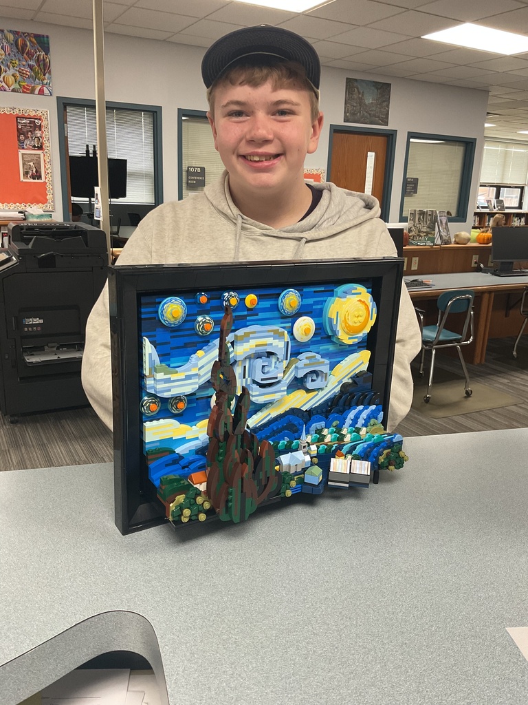 Viktor with his Starry Night Legos