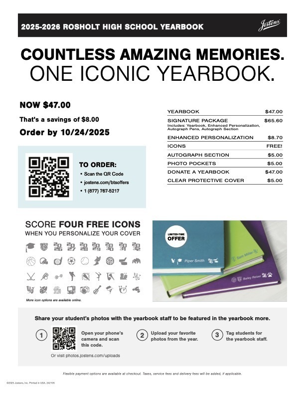 HS Yearbook information