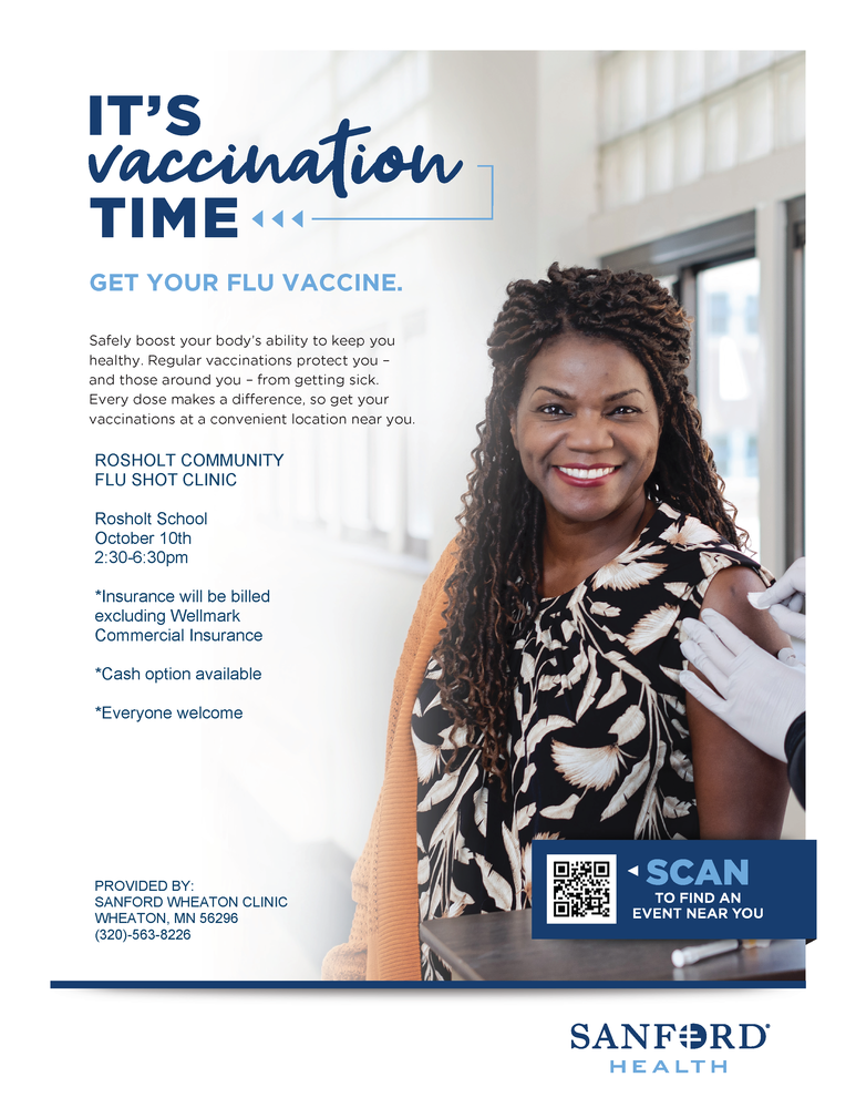 Flu Shot Clinic Rosholt School District