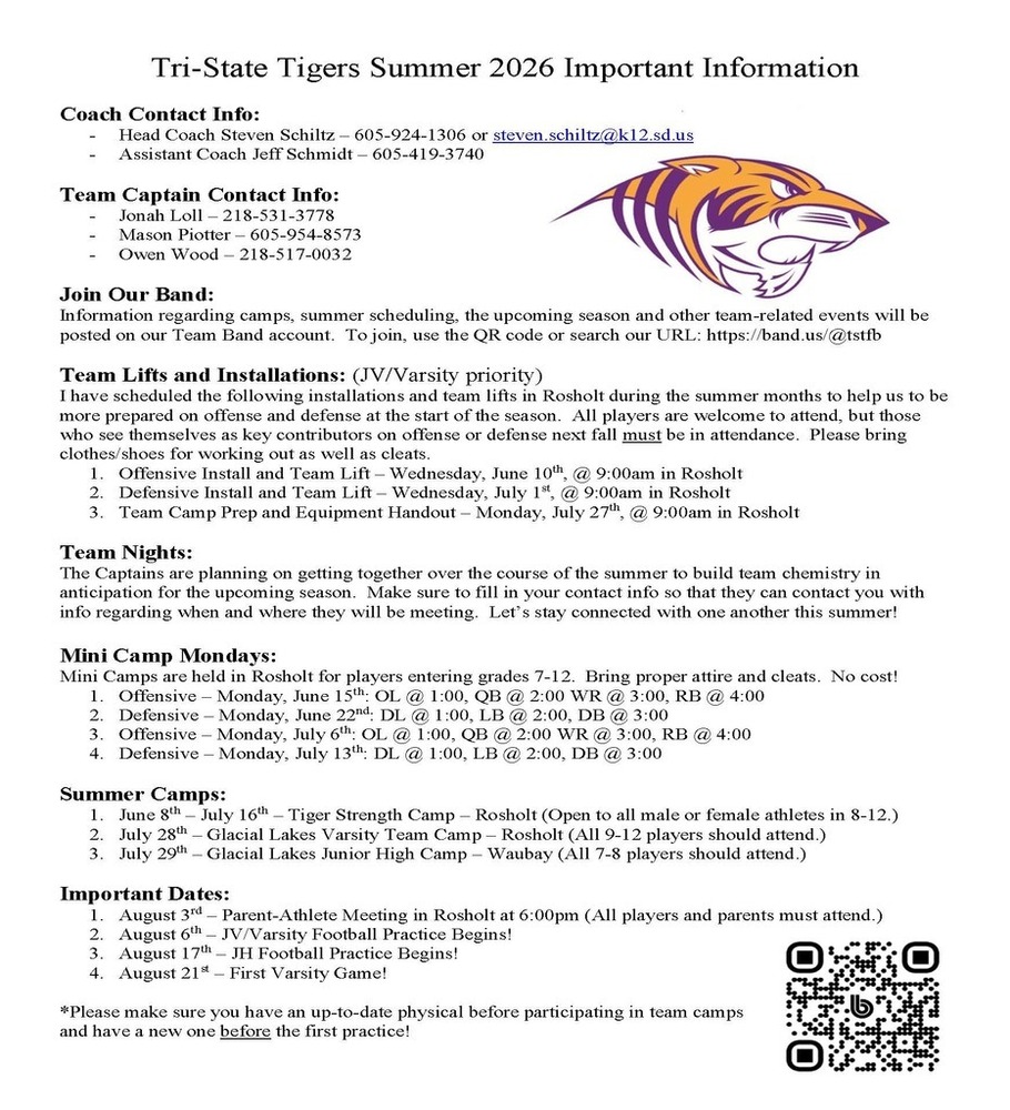 Football Summer Info