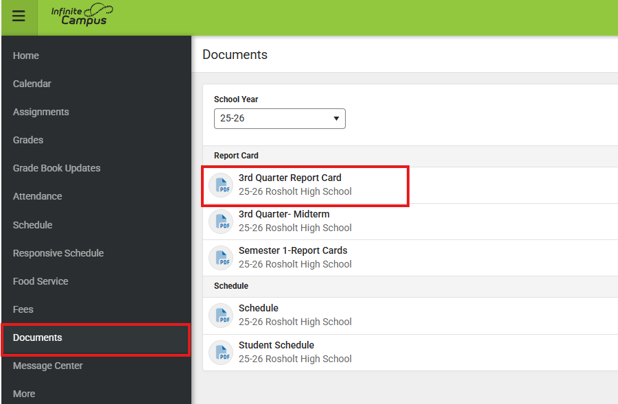 Report Card