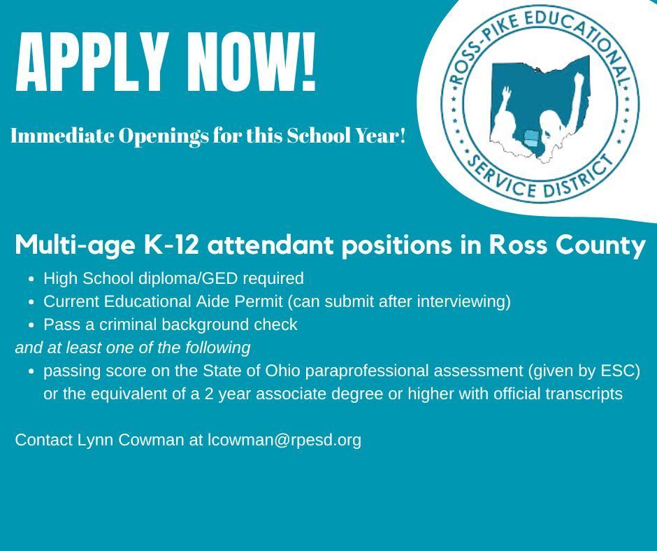 We are hiring! Immediate Openings.
