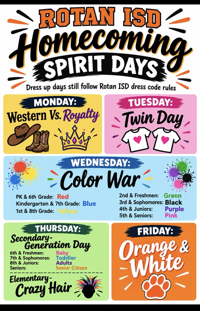 homecoming spirit days