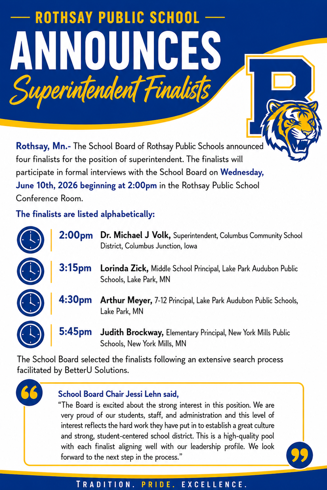 Superintendent Finalists