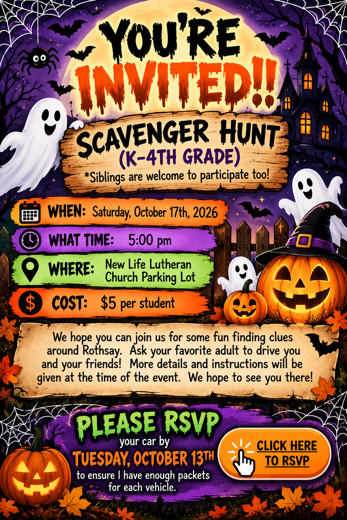 Scavenger Hunt Flyer!