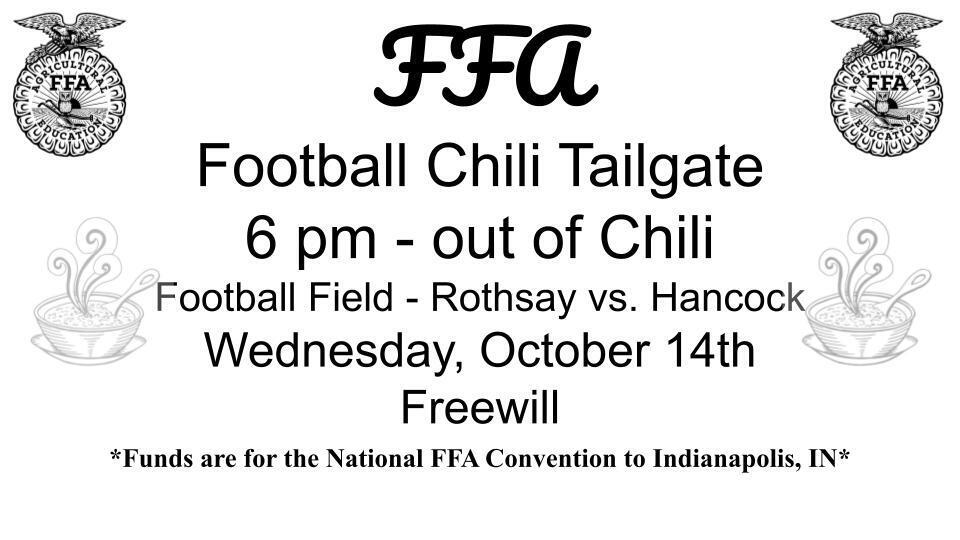 FFA Chili Tailgate