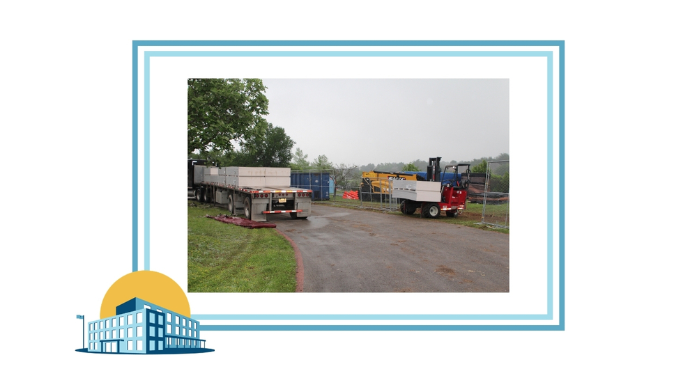 Construction crews staging at Blackland Prairie  to prepare for the beginning of summer construction