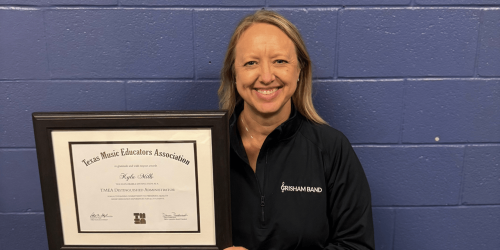 Grisham principal earns TMEA Distinguished Administrator award