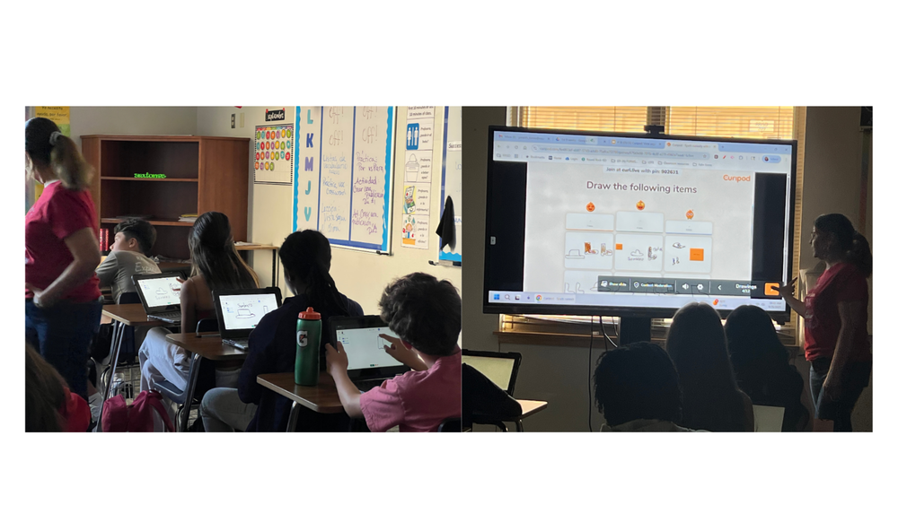 Students engaged on chromebooks