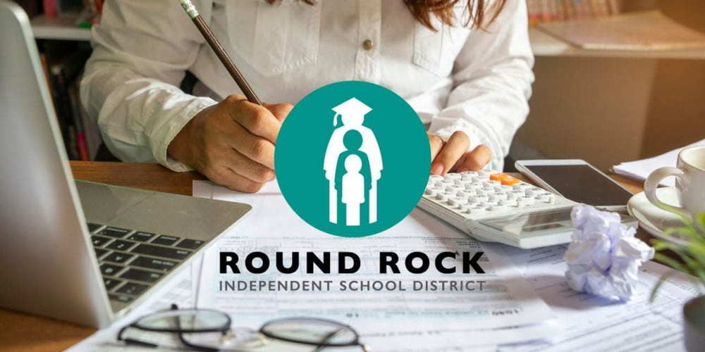 round rock logo with administrative background