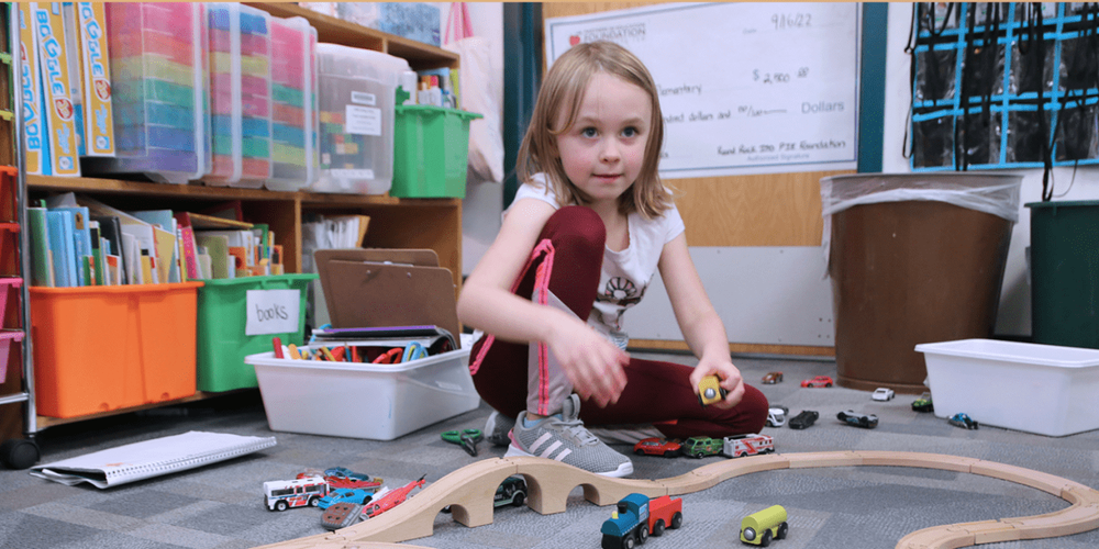 Student in class