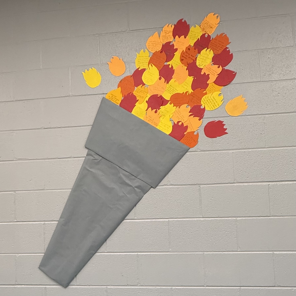 Olympic Style Torch made of Butcher Paper