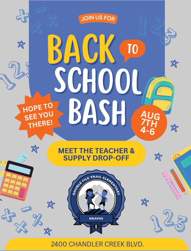 2025-2026 Back to School Bash August 7 from 4 to 6 pm