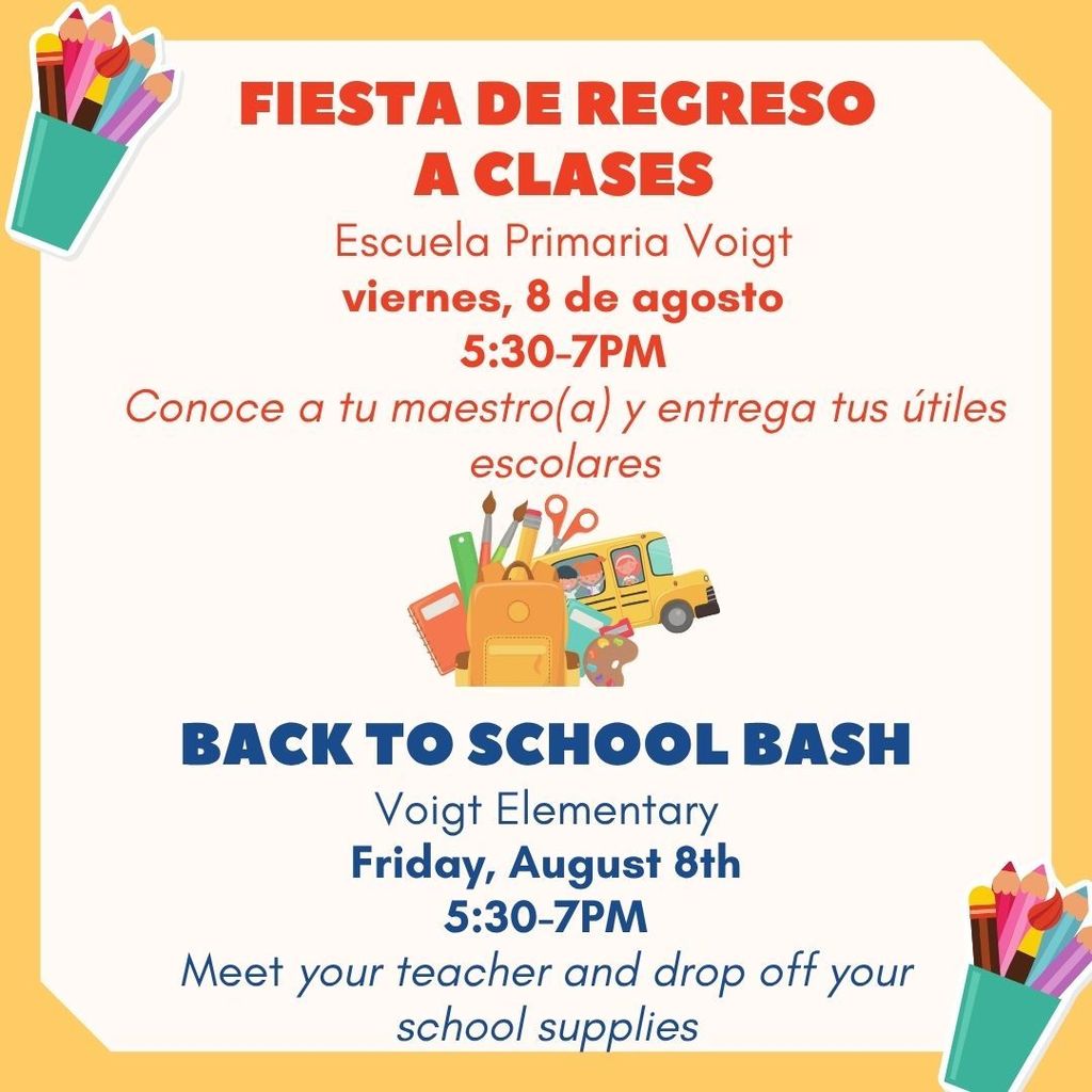 Fiesta de Regreso a Clases / Back To School Bash