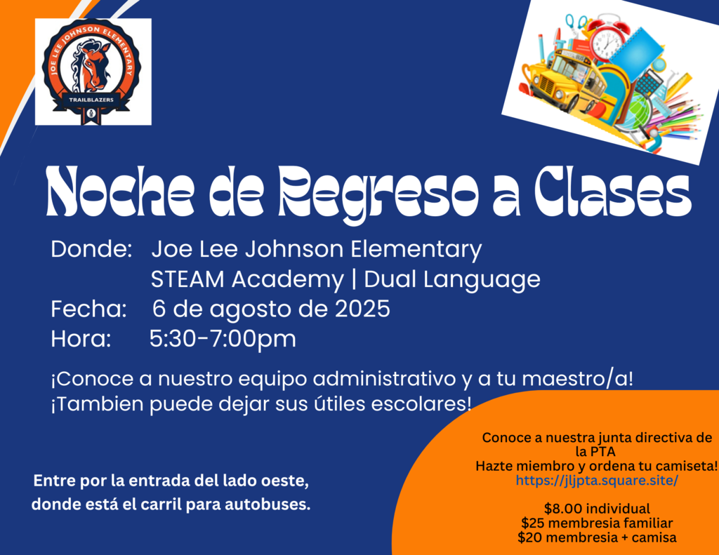 Back to School Night/Noche de Regreso a Clases