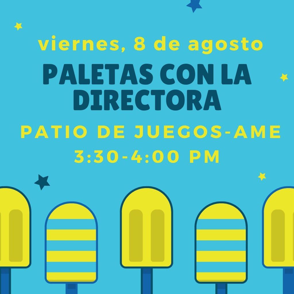 Paletas con la directora