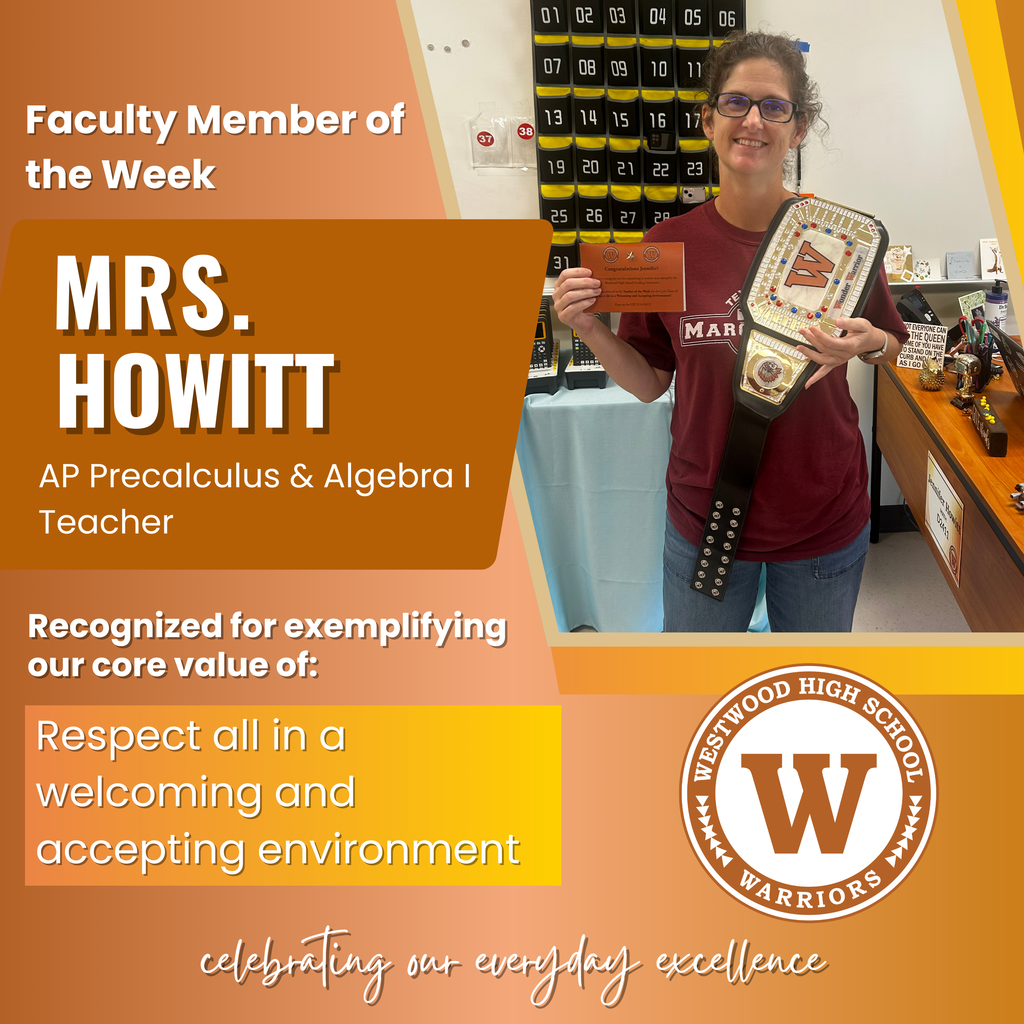 Picture of Mrs. Howitt, faculty member of the week