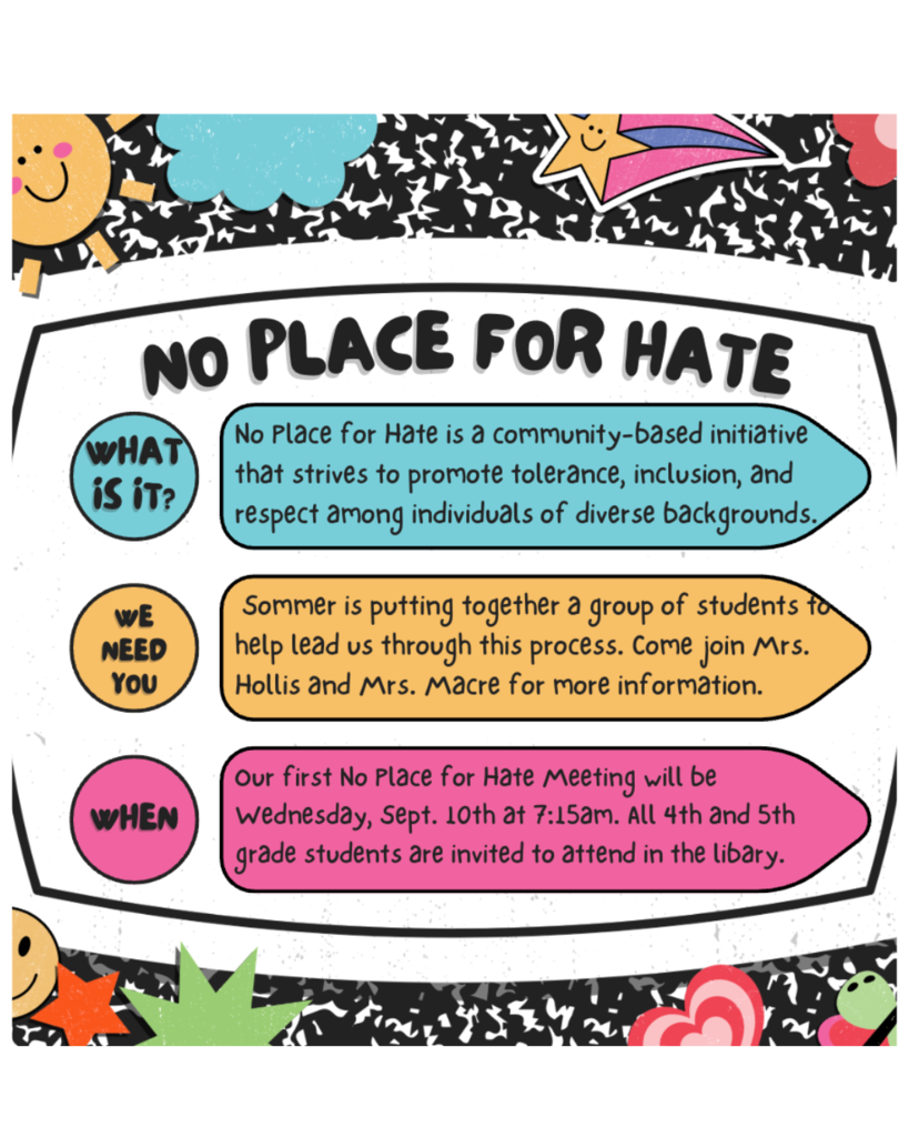 No Place for Hate Flyer