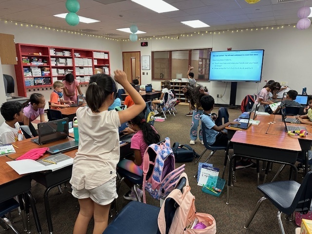 Class using stop watches.
