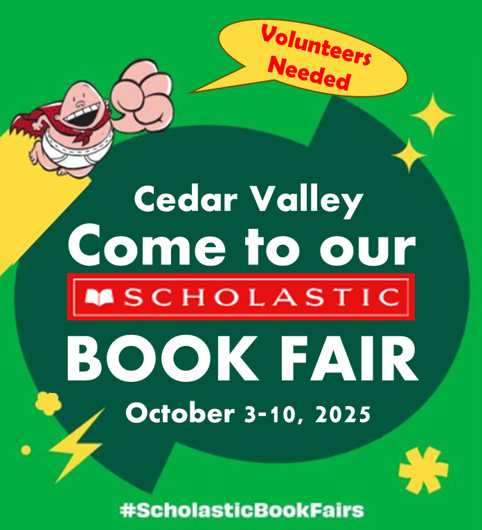 Book Fair Oct. 23rd - 10th: Volunteers Needed