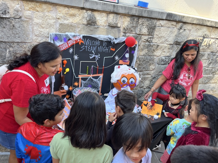kids at steam night