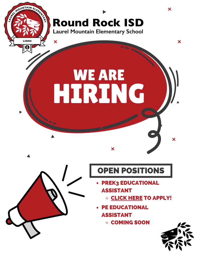 Hiring flyer for Educational Assistants at LME